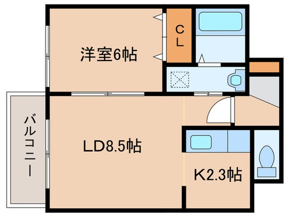 リライエンス円山の物件間取画像